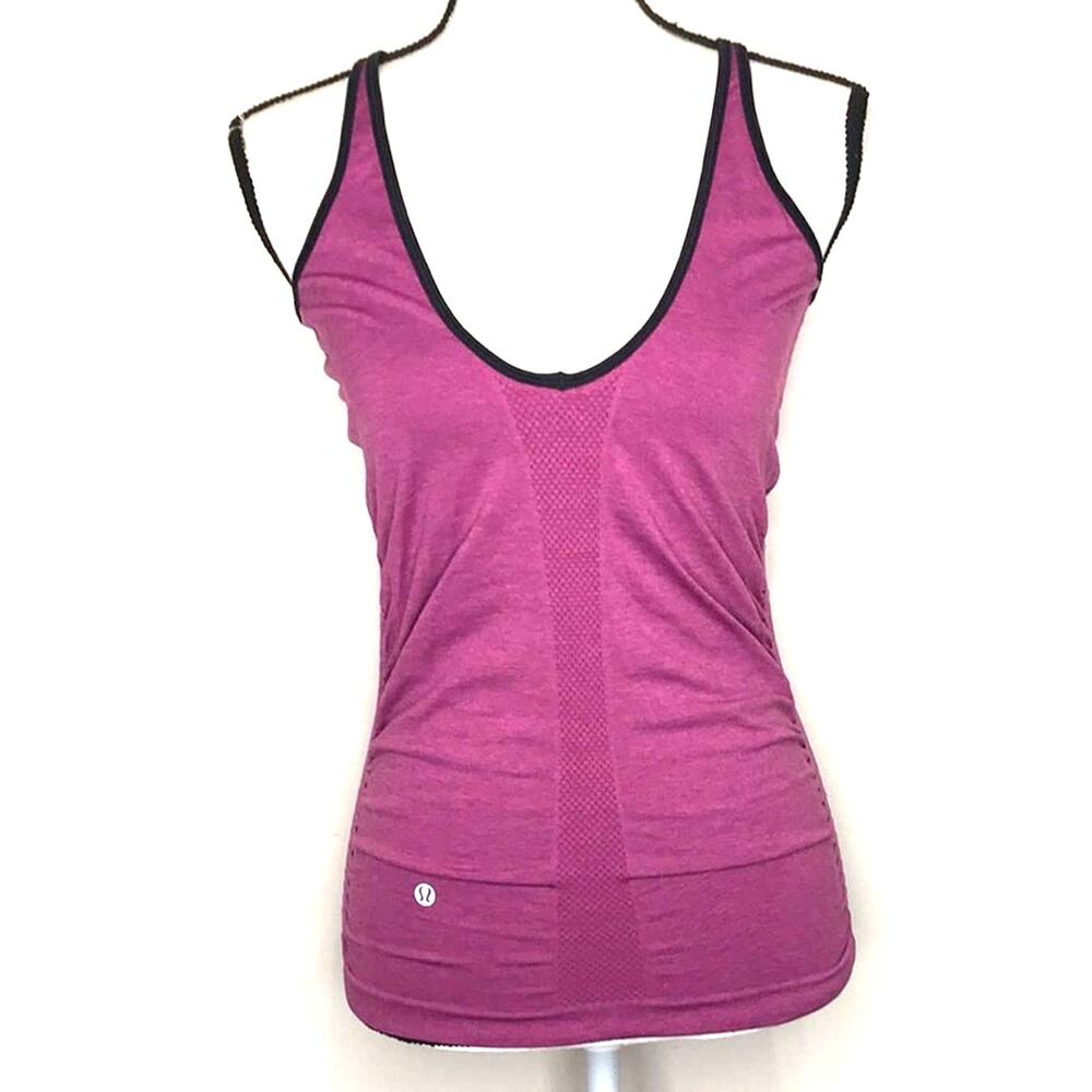 LULULEMON ATHLETICA IN THE FLOW TANK TOP WOMENS SIZE SMALL